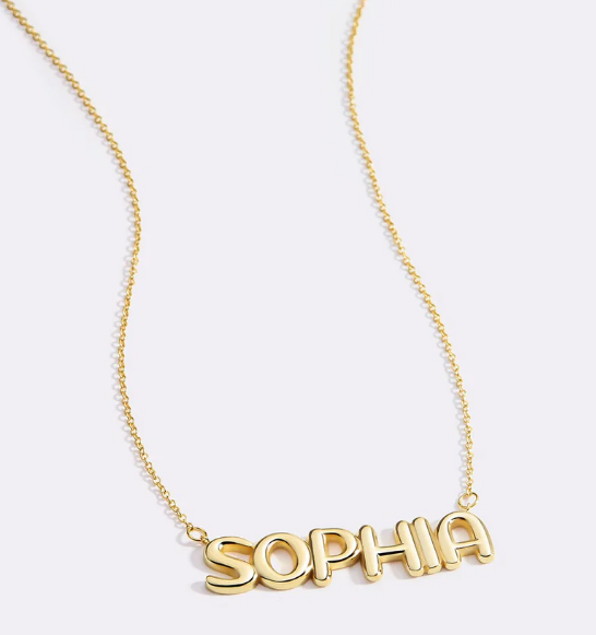 Balloon Name Necklace